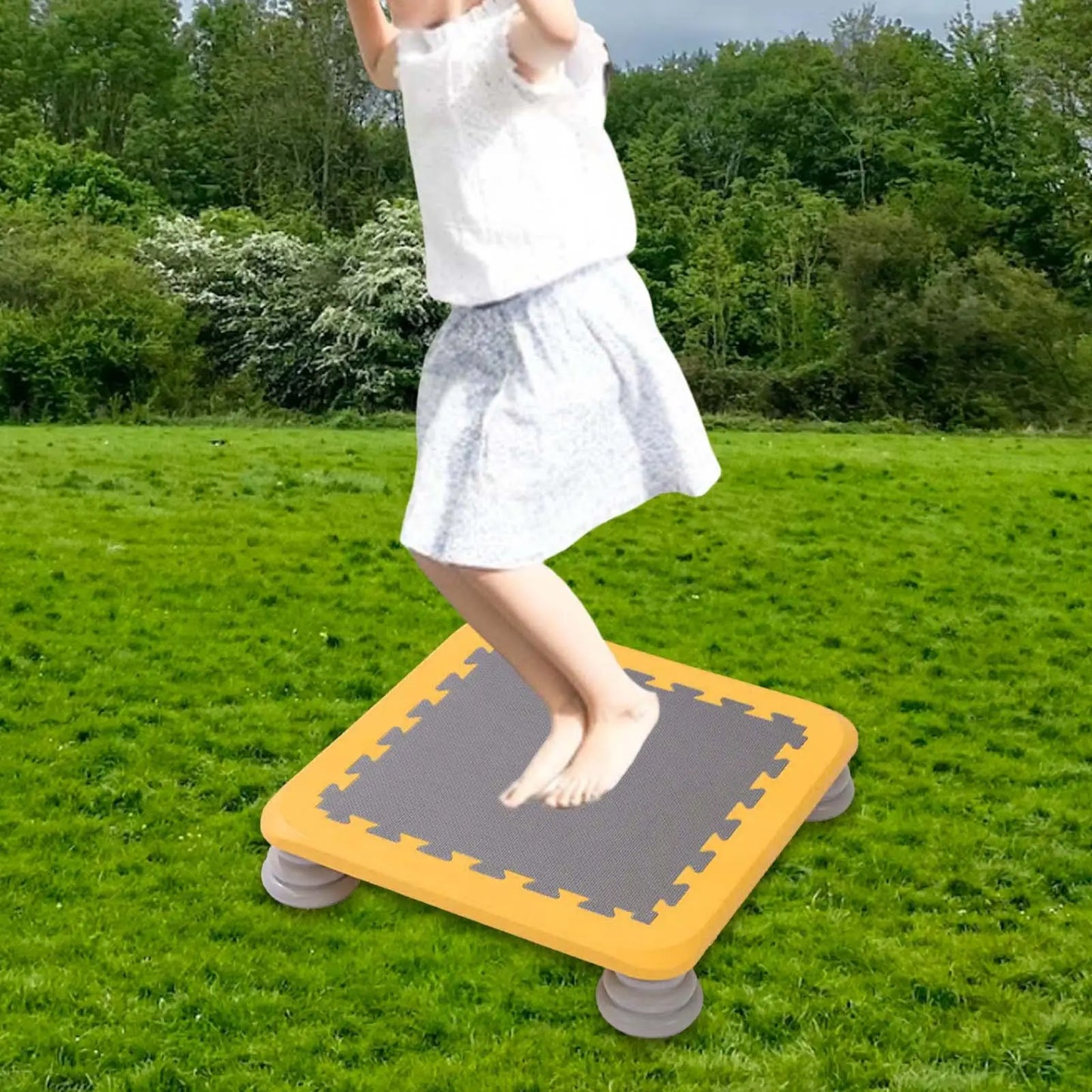 Portable Kids Trampoline Jump Fitness Toy Workout Small Rebounder Trampolines for Boys Girls Nursery Outdoor Kindergarten Indoor