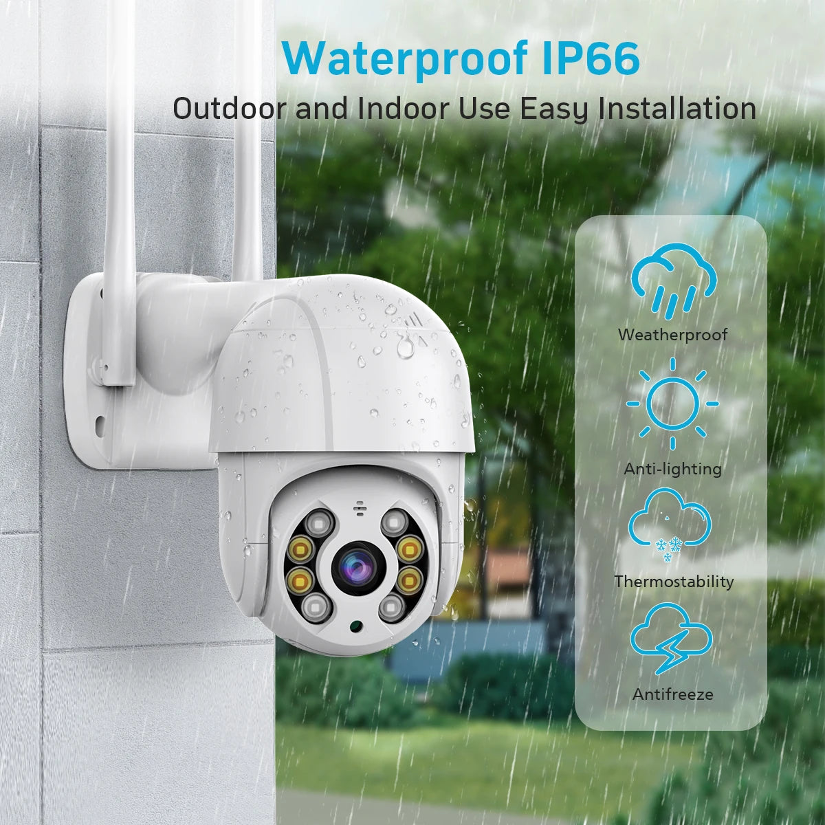 4K 8MP Wireless IP Camera Outdoor Security Wifi PTZ Camera 4MP HD Auto Tracking Video Surveillance CCTV Camera P2P iCsee APP