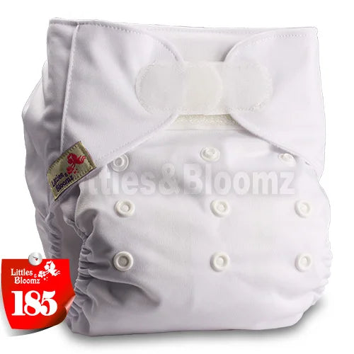 [Littles&Bloomz] Baby Washable Reusable Real Cloth STANDARD Hook-Loop Pocket Nappy Diaper Cover Wrap, suits Birth to Potty