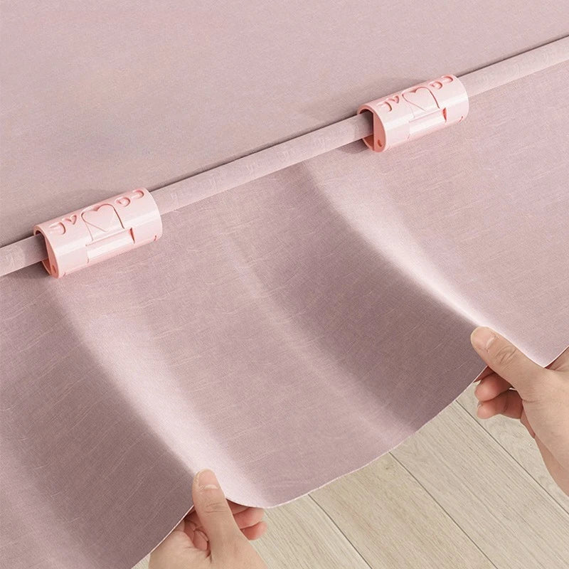 6PCS Invisible Needle-free Bed Sheet Holder Quilt Cover Non-slip Mattress Sheet Buckle Bed Pegs Clamp Fastener Gripper