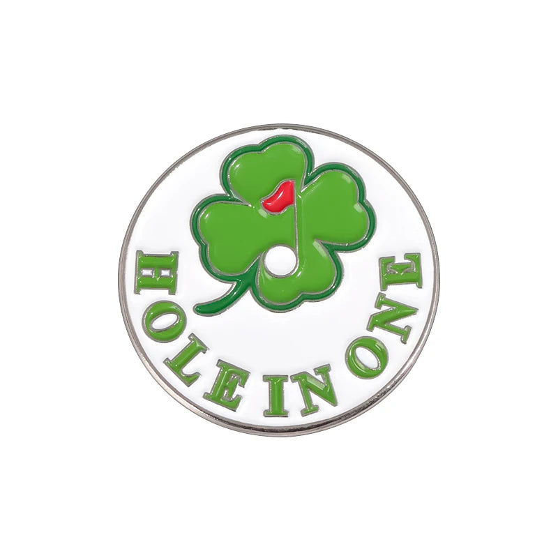 Magnetic Golf Ball Marker Hat Clips Funny Cartoon Print Accessories for Golf Cap Metal Decorative Jewelry Gift for Golf Lover