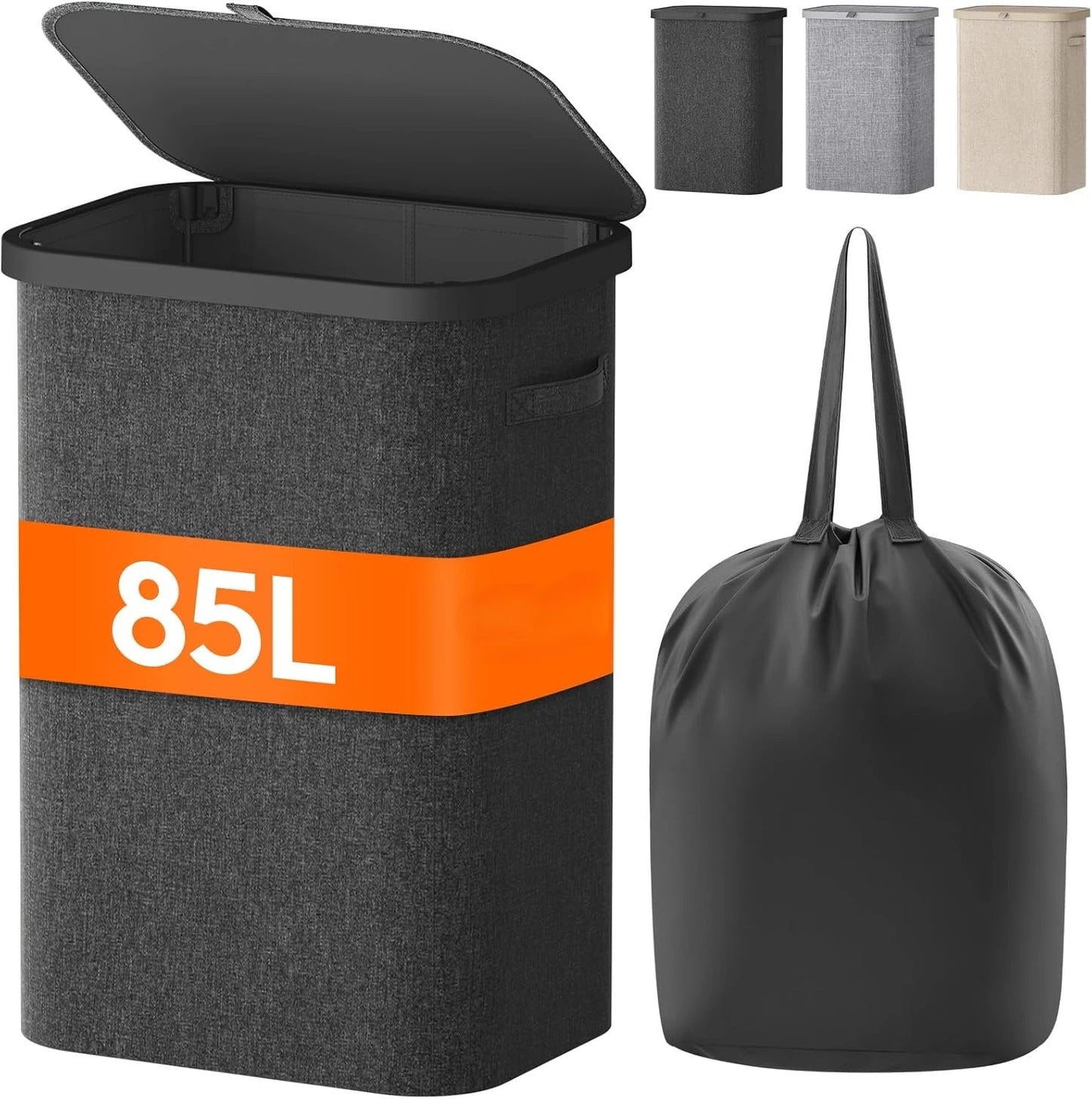 1PC Laundry Basket With Wheels And Lid,Closed Laundry Hamper,Suitable For Bedrooms,Bathtubs,Laundry,Dormitories