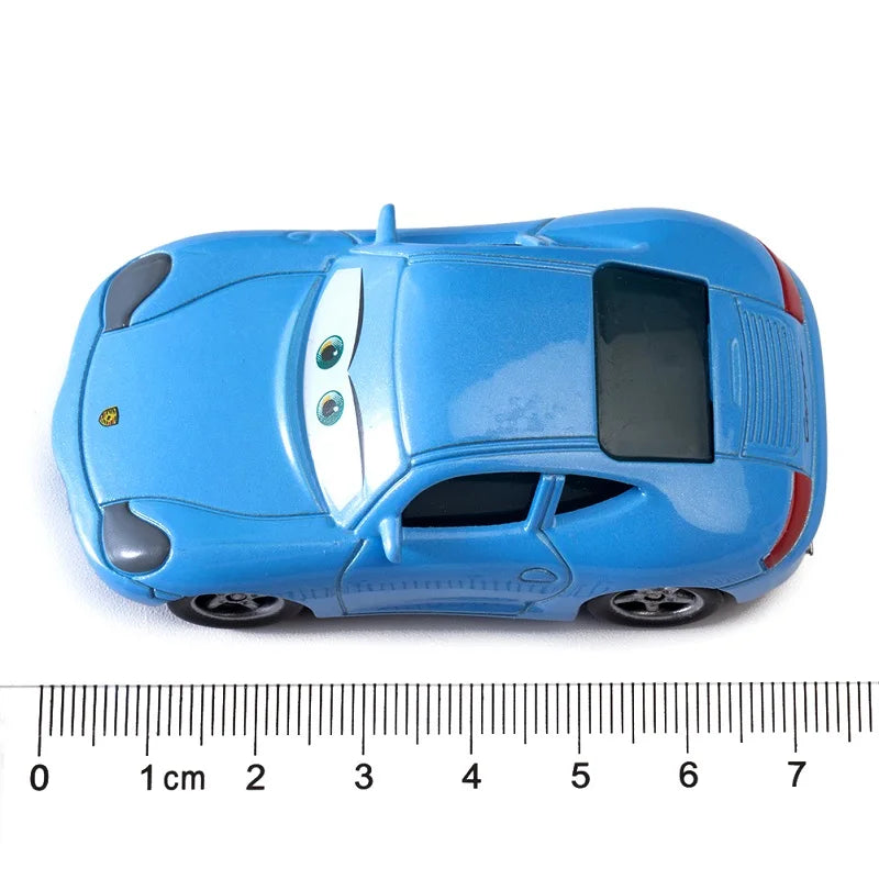 Cars Disney Pixar Cars Toy Lightning McQueen Jackson Storm Mater Sally Sheriff 1:55 Diecast Model Car Toy Children Birthday Gift