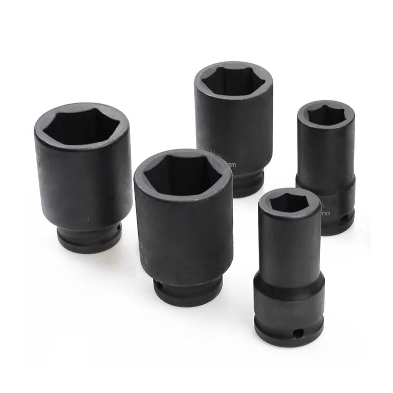 80mm Long 3/4 Inch Drive Impact Hex Socket 6 Point 17mm 18mm 19mm 20mm 21mm 22mm 23mm 24mm 25mm 26mm 27mm 28mm 29mm To 55mm