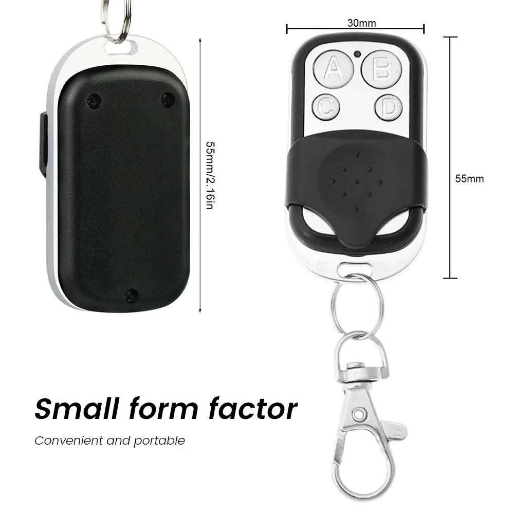 1PCS 433MHZ 4 Buttons Clone Fixed Learning Rolling Code Universal Garage Door Opener Remote Control Duplicator Garage