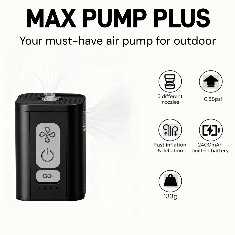 Rechargeable Air Pump for Inflatables, Cordless Electric Pump for Air Mattress Pool Floats, Mini Vacuum Pump for Storage Bags