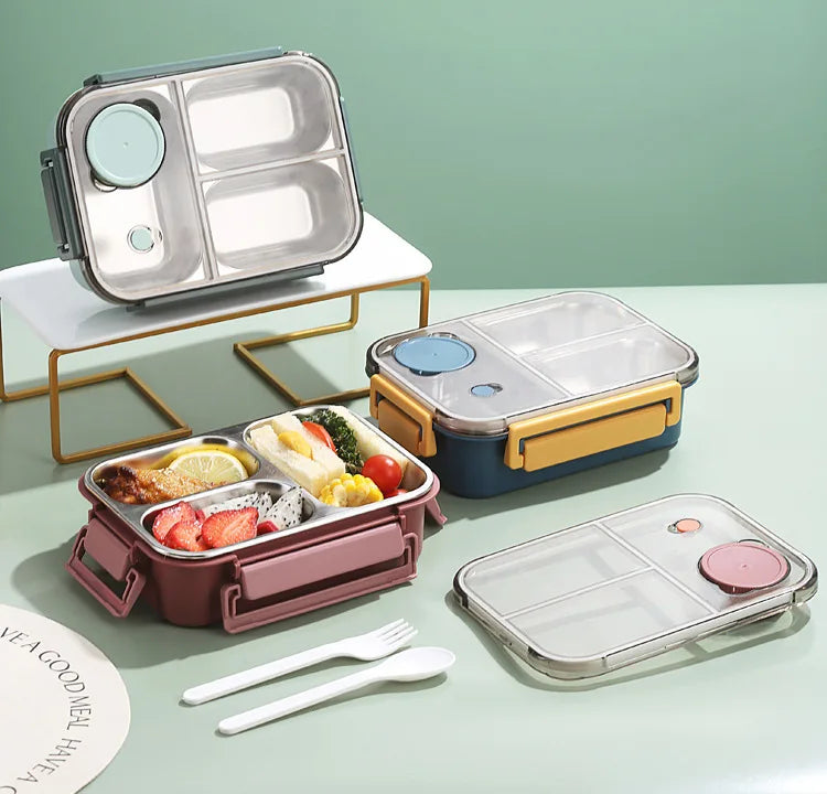 850ml Portable Lunch Boxes for Children Adults Thermo Soup Bento Box Stainless Steel Insulated Heating Food Storage Container