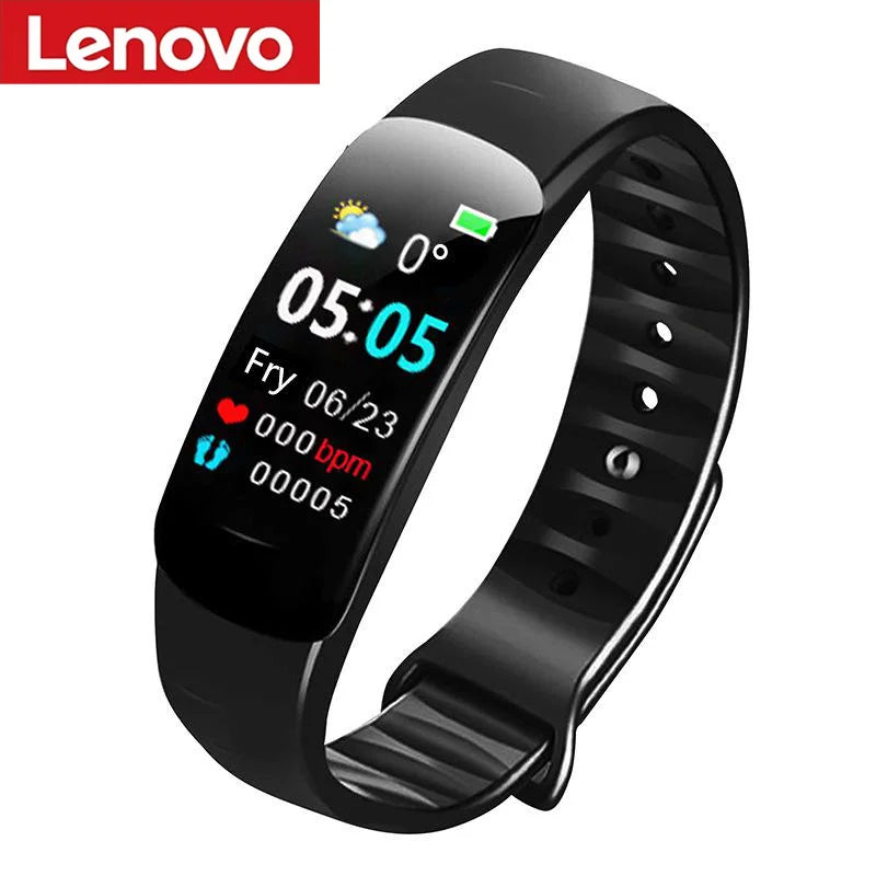 Lenovo C1 Plus Smart Watch Bluetooth Step Counting Sports Bracelet Fitness Tracker Heart Rate Blood Pressure Sleep Men Women