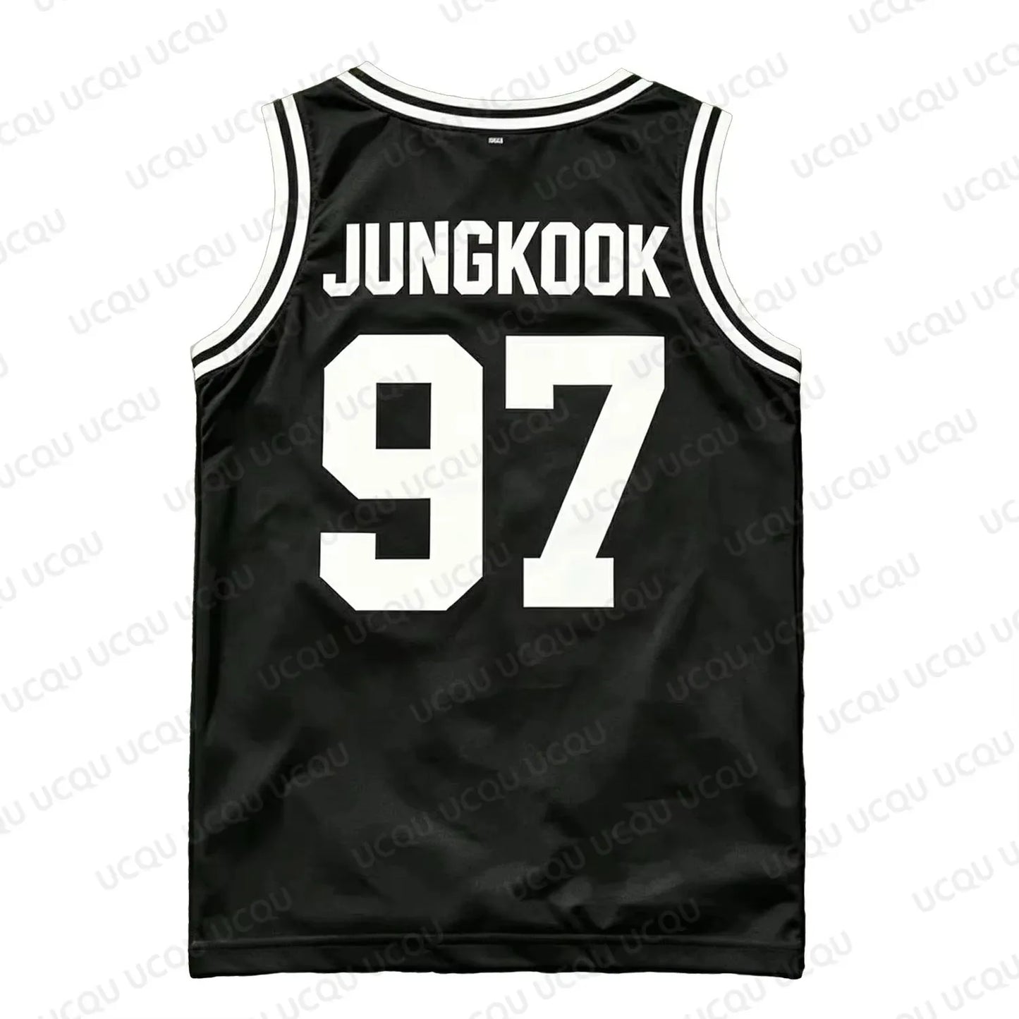 Members Number Basketball Tank Top Black White Striped Mesh Sleeveless Vest Kpop Army Concert Oversized Fan Sports Jersey