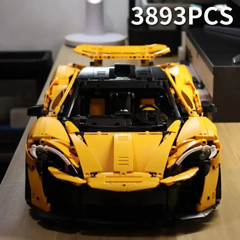 2026 POP 3893pcs Technical 42172 P1 Super Racing Car Building Blocks 1:8 Model Super Sports Cars Bricks Toys for Boys Gifts