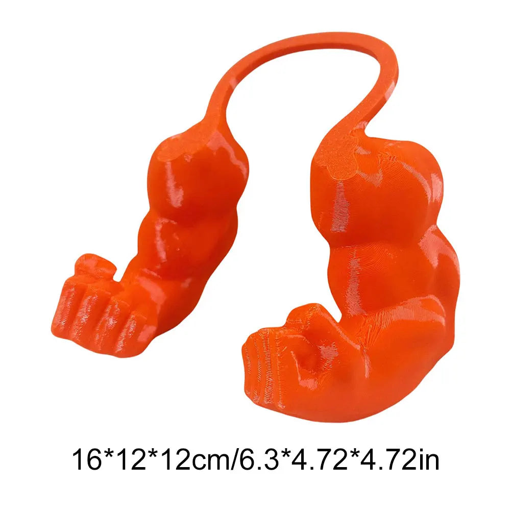 Cat Muscle Arms 3D Printed Cat Neck Arms with Muscles Superhero Cosplay for Party Halloween Birthday Costume Accessories