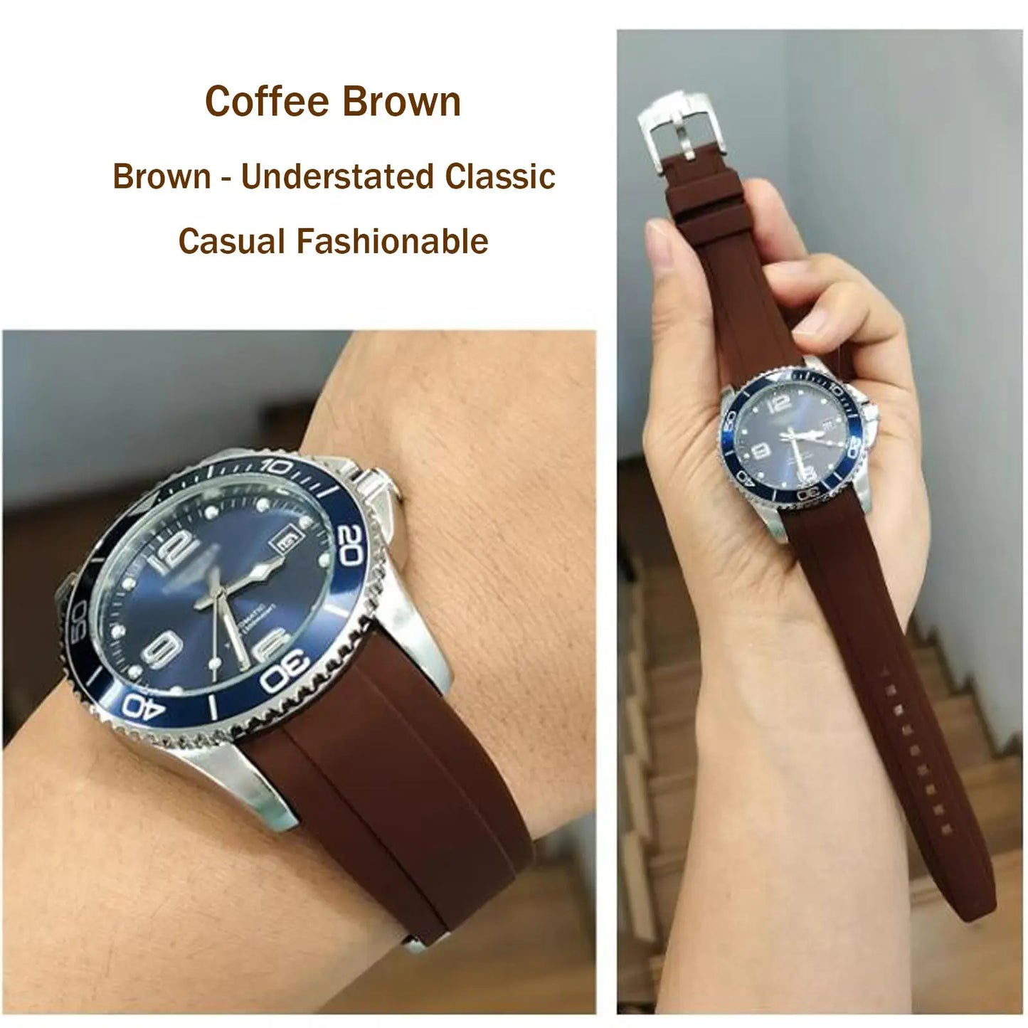 Band for Omega X Swatch Moonswatch Speedmaster 20mm 22mm Universal Curved end No Gap Bracelet for Rolex SEIKO Band For Men Women