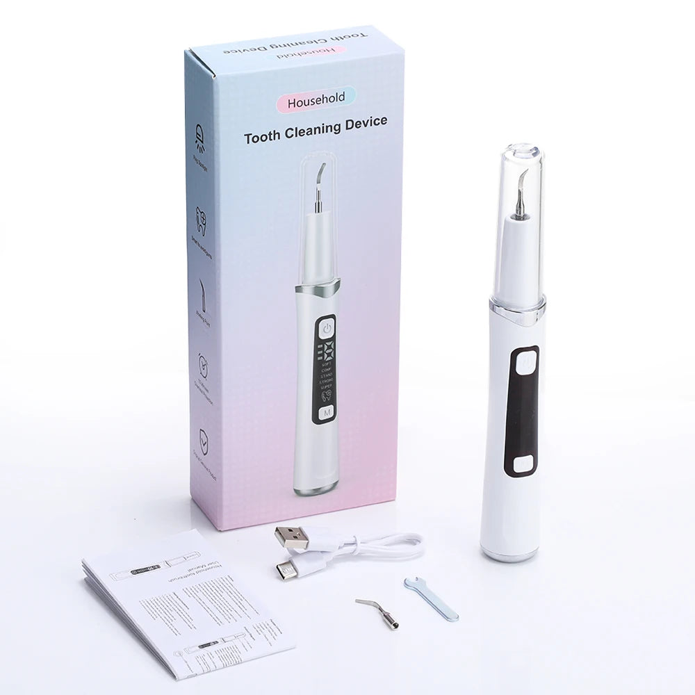 Electric Ultrasonic Dental Scaler 5 Modes Calculus Oral Tartar Remover Tooth Stain Cleaner Teeth Whitening Oral Care