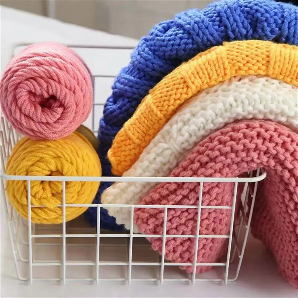 Lover Scarves Handmade 100g Hand Knitting DIY Knitting Chunky Crochet 8 Ply Thread Milk Cotton Yarn Woolen Yarn
