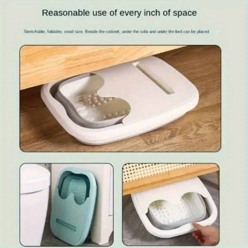 Foldable Footbath Massage Bucket Soaking Bucket Folding Basin Bucket Household Sauna Bathtub Pedicure Bathroom Suppliess