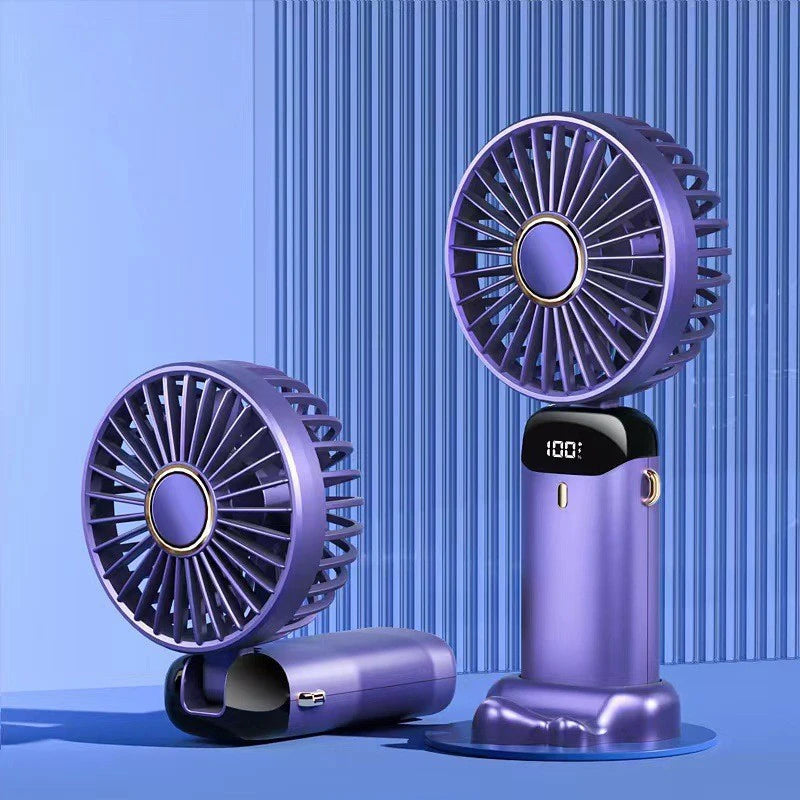 Baby 3 Speeds Stroller Mini Fan With Light Portable USB Charging Fan Mobile Phone Holder Stroller Accessories Baby Newborn Items