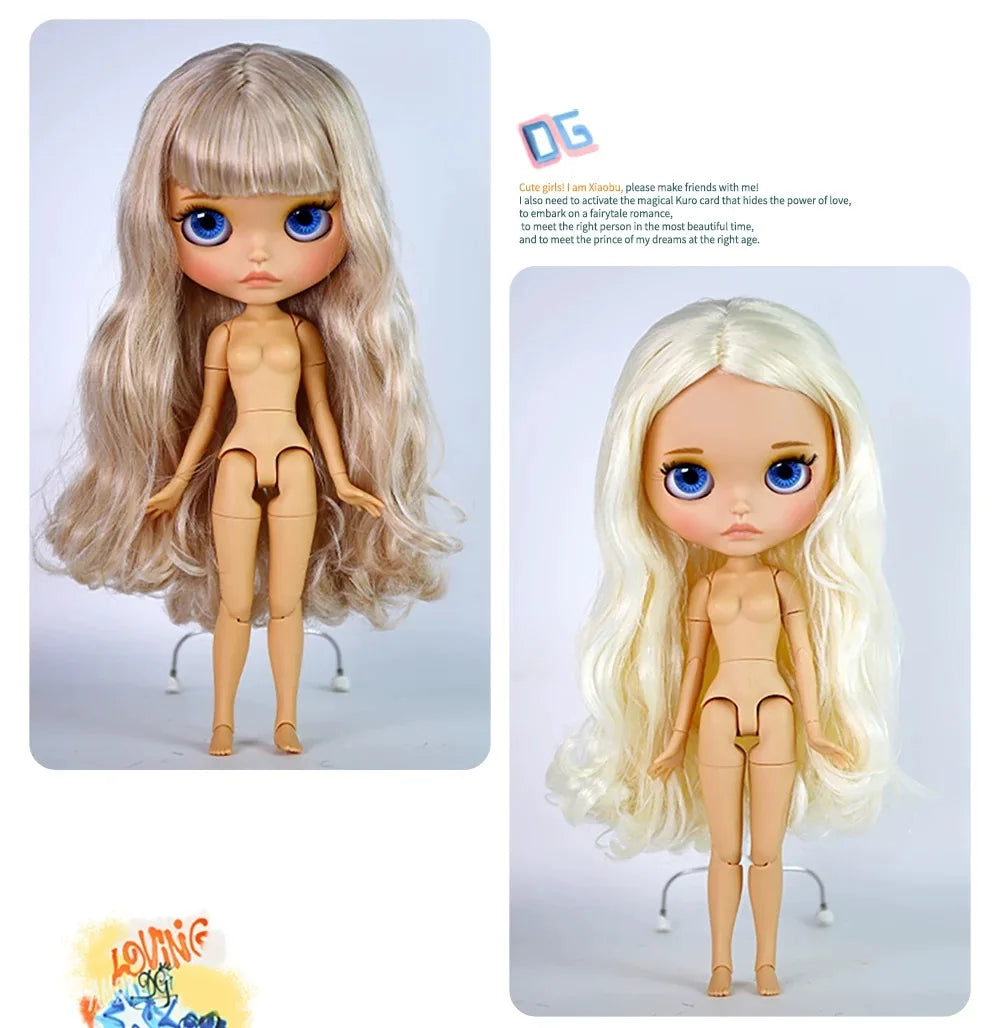 ICY DBS Blyth 30cm Doll Tan Skin Matte Face Glossy Face Pouting Lips 19 Joints Body Doll DIY Makeup Costume Doll Girls Gift Toy