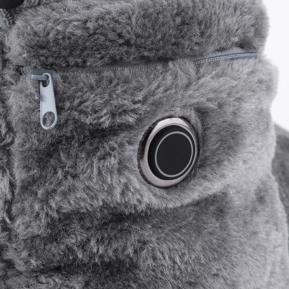 USB Heater Shoes Men Women Winter Warm Snow Boots Foot Warmer Plush Heating Rechargeable Slippers Electric Heated Shoes Feetwear