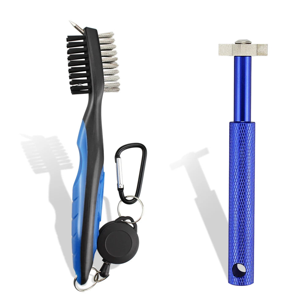 2Pcs/Set Golf Club Brush Golf Club Sharpener Grooving Tool Golf Putter Wedge Ball Groove Cleaner Kit Cleaning Tool  Accessories