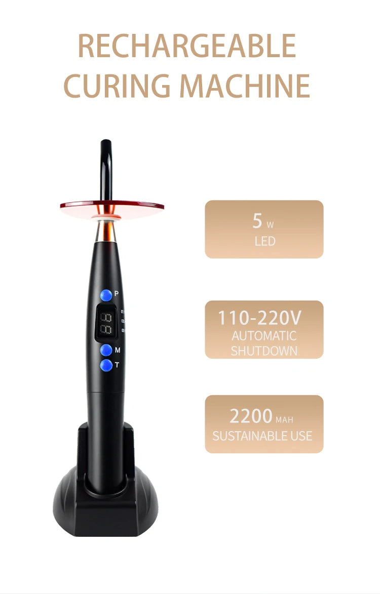 Dental Led Curing Light Machine Wireless Oral Hygiene Dentistry Equipment Cure Lamp Device  Photopolymerizer Dentist Cordless
