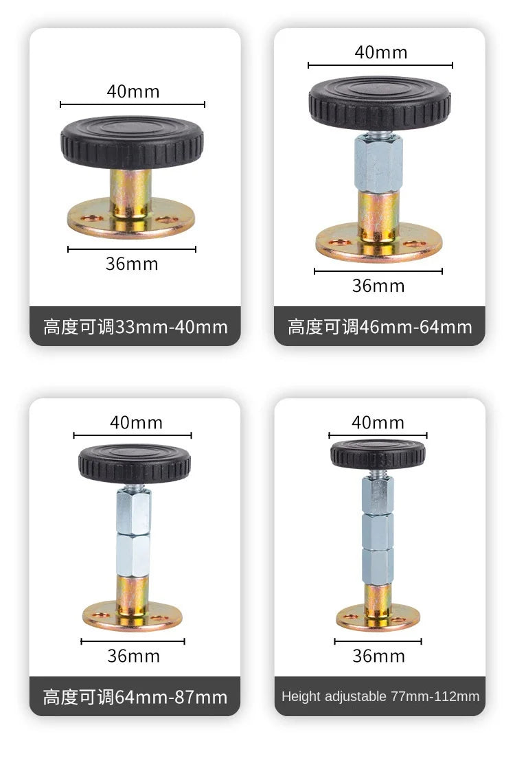 Shock Mount Tools Adjustable Threaded Bed Shock Hardware Furniture Cabinet Stabilizers Headboard Stoppers Self-Adhesive Fixed