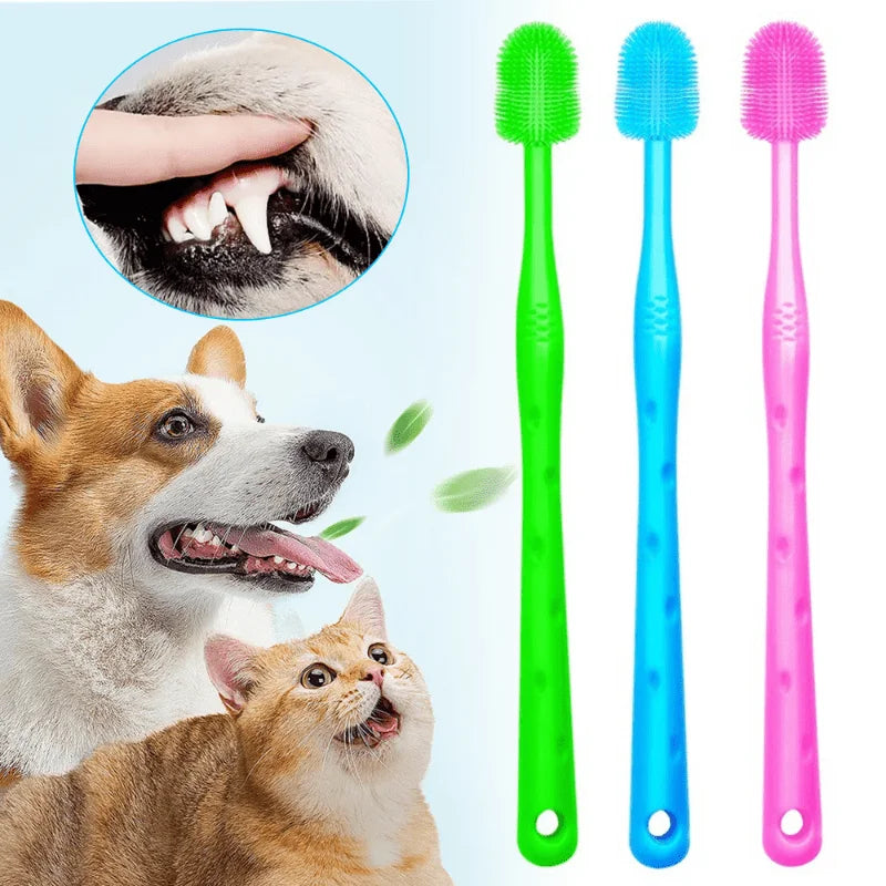 1pc Soft Pet Dog Toothbrush for Effective Oral Cleaning and Fresh Breath