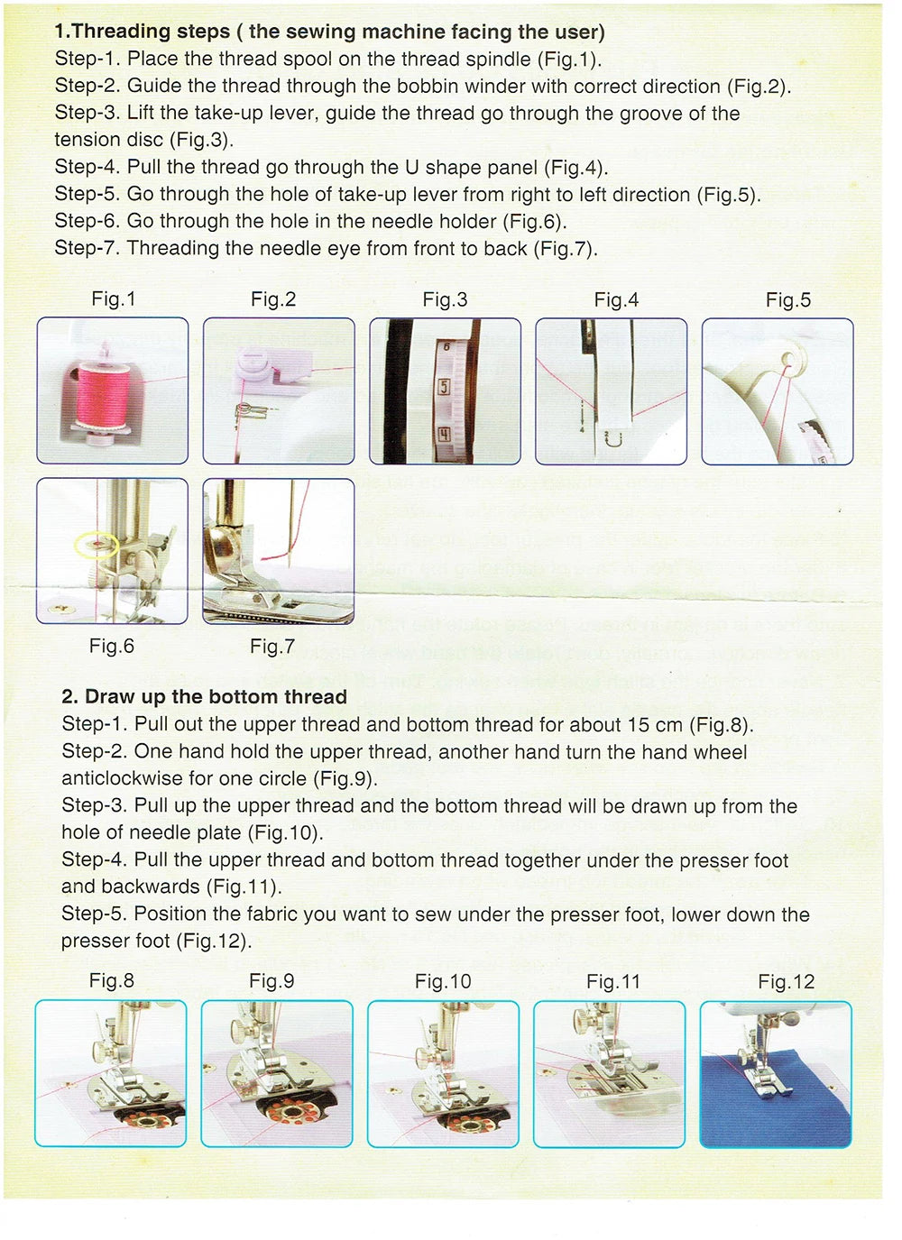 Inne Portable Sewing Machine Mini Electric Household Crafting Mending Overlock 12 Stitches with Presser Foot Pedal Beginners