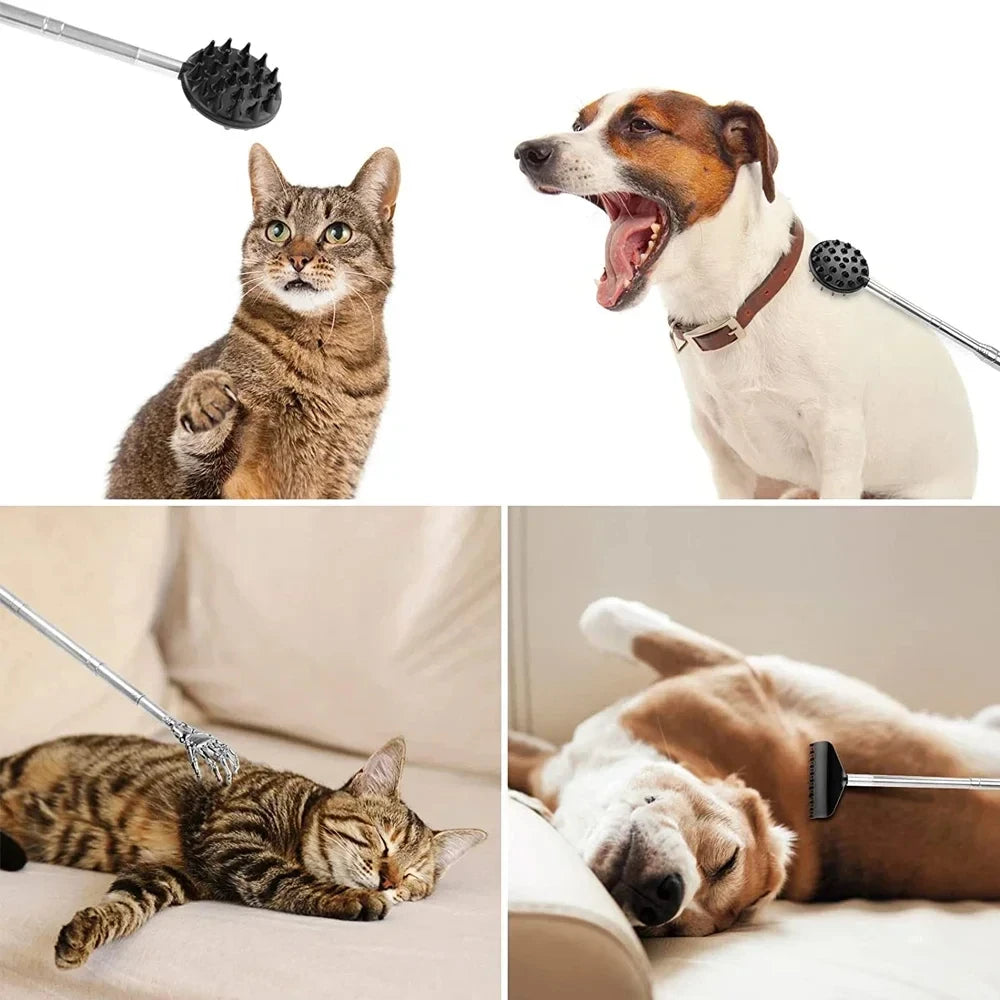 Cactus Telescopic Back Scratcher Ergonomic Back Scratchers Extendable Metal Claw Design Stocking Stuffers Hand Massager Backslap