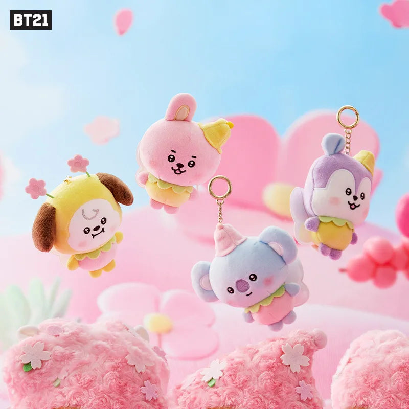 BT21 Chimmy Cooky koya Shooky Tata Creative Anime Peripheral Cartoon Keychain Personality Cute Backpack Decorative Doll Pendant