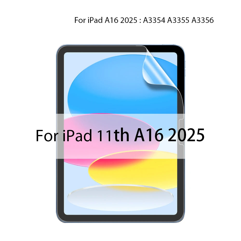 Matte Screen Protector For iPad A16 Pro 13 11th M4 M5 12.9 Air 11 M2 M3 5 4 3 10 9 9th 10th Generation Mini 6 7 Like Paper Film