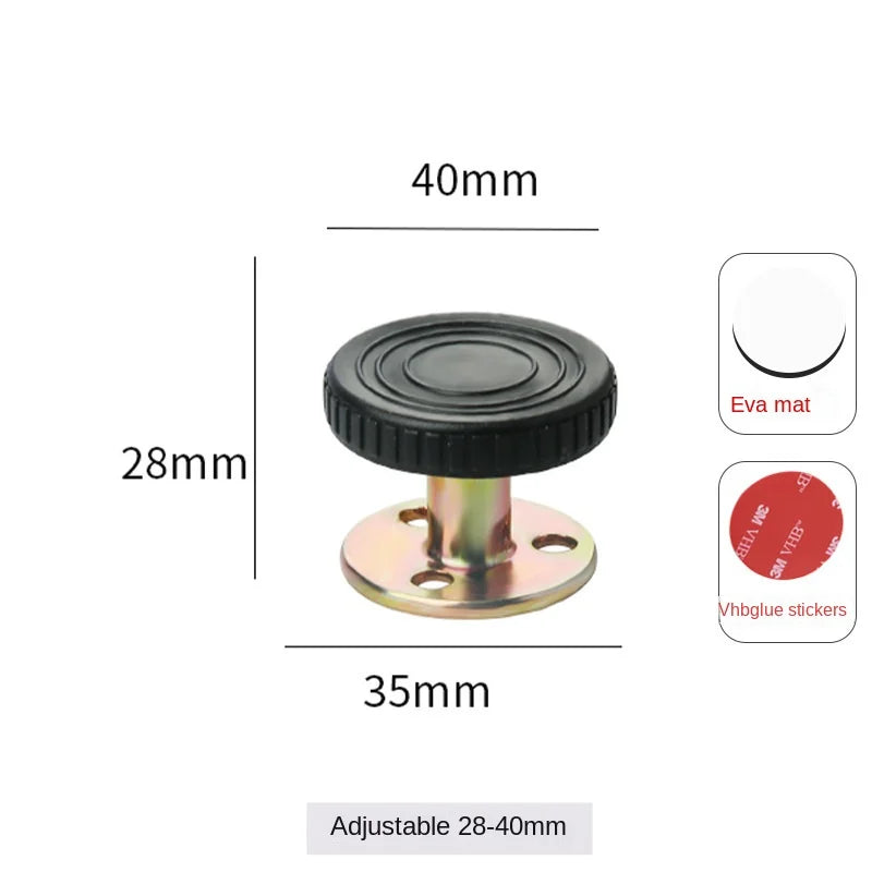Shock Mount Tools Adjustable Threaded Bed Shock Hardware Furniture Cabinet Stabilizers Headboard Stoppers Self-Adhesive Fixed