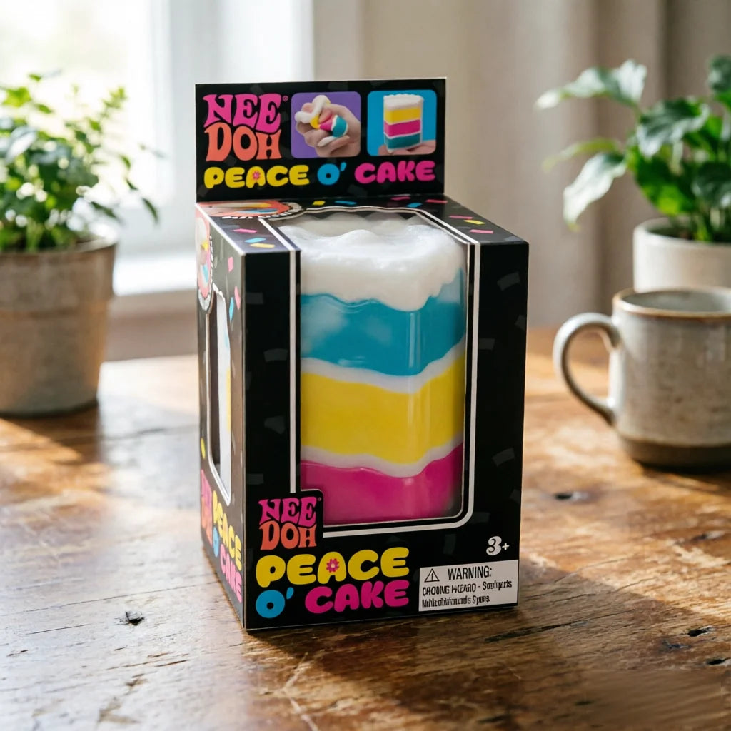 1-5PCS Schylling Needoh Nice Cake Sensory Fidget Cube Stress Relief Anxiety Sensory Tool for Focus ADHD & Calming Office Desk