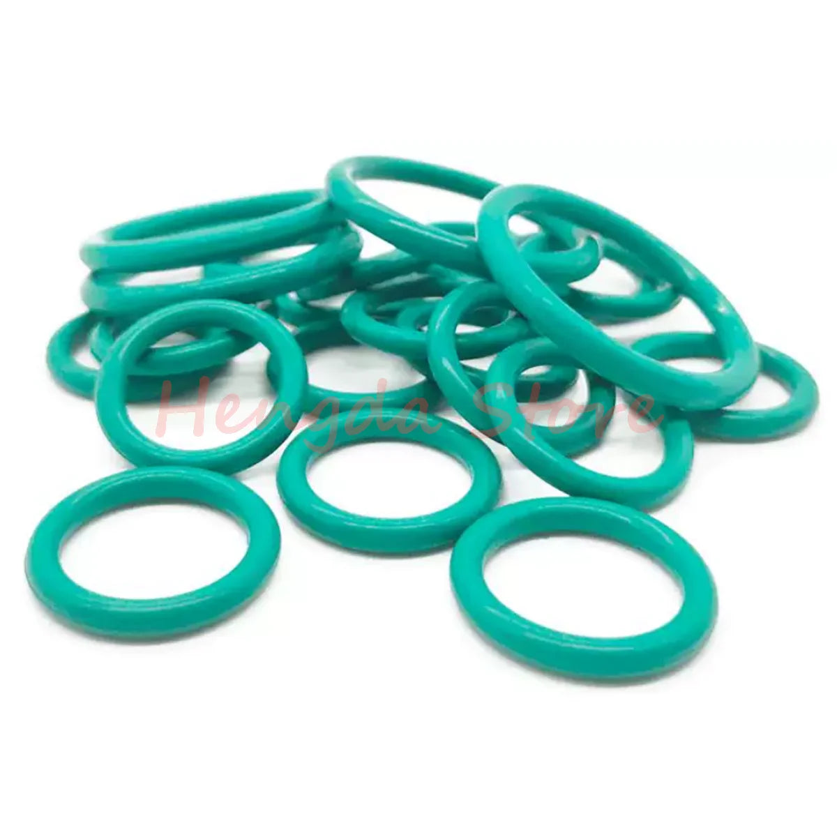 Green FKM O-Rings Cross Section CS 4.5mm OD 16-700mm Fluorine Rubber O Ring Sealing Washer Gasket Oil Resistant Acid & Alkali