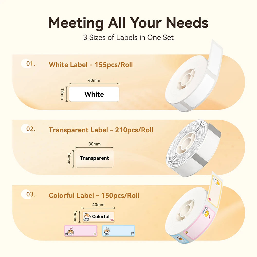 NIIMBOT D110 Upgraded Version Thermal Label Printer Mini Portable Smart Label Maker With Tape for Office Home Kitchen School