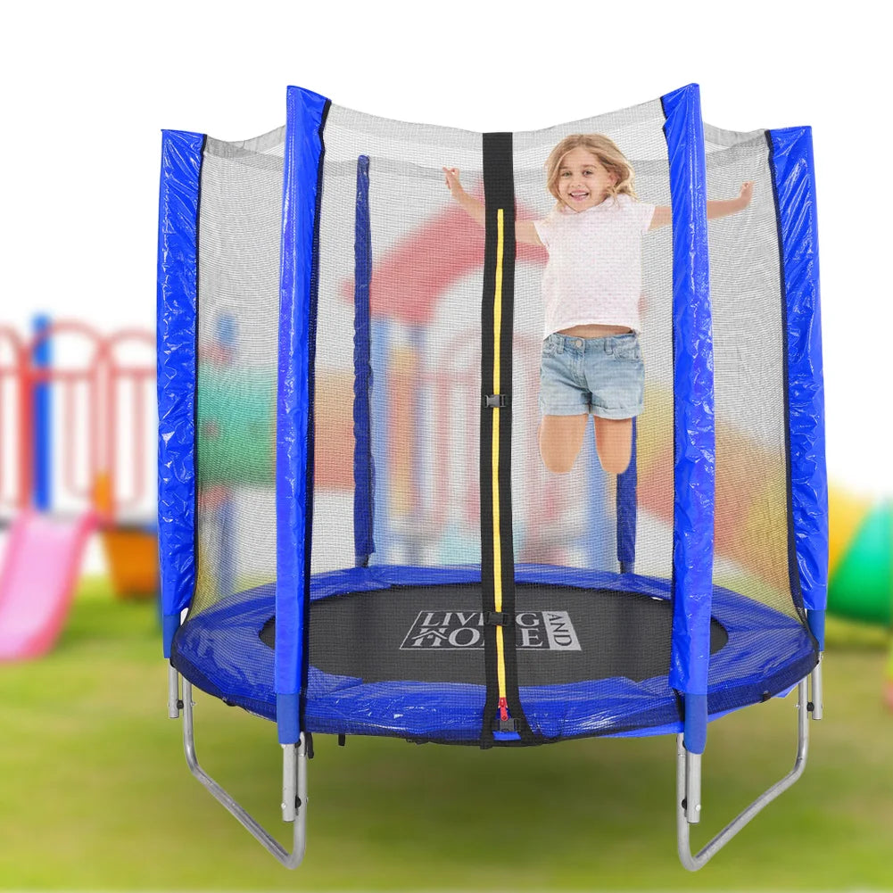 【Breeins】Outdoor Trampoline with Safety Enclosure for Kids Entertainment