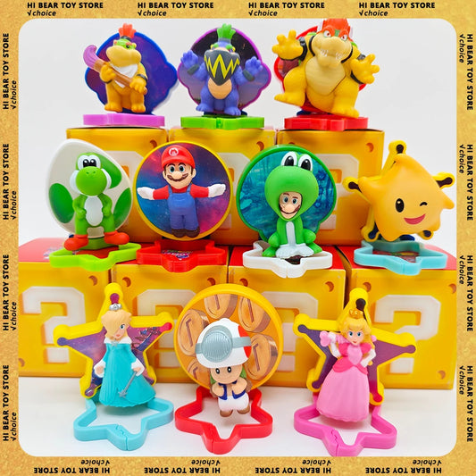2026 Mcdonald'S Latest Style Happy Meal The Super Mario Bros Pendant Figure Yoshi Rosalina Statue Collection Model Doll Toy Gift