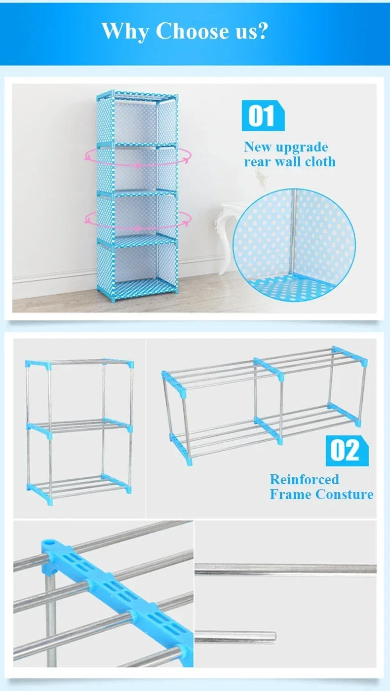 Simple Bookshelf Easy Assembly Bookcase Can Be Moved Children's Debris Rack Home Furniture Book Shelf Storage Locker Holders