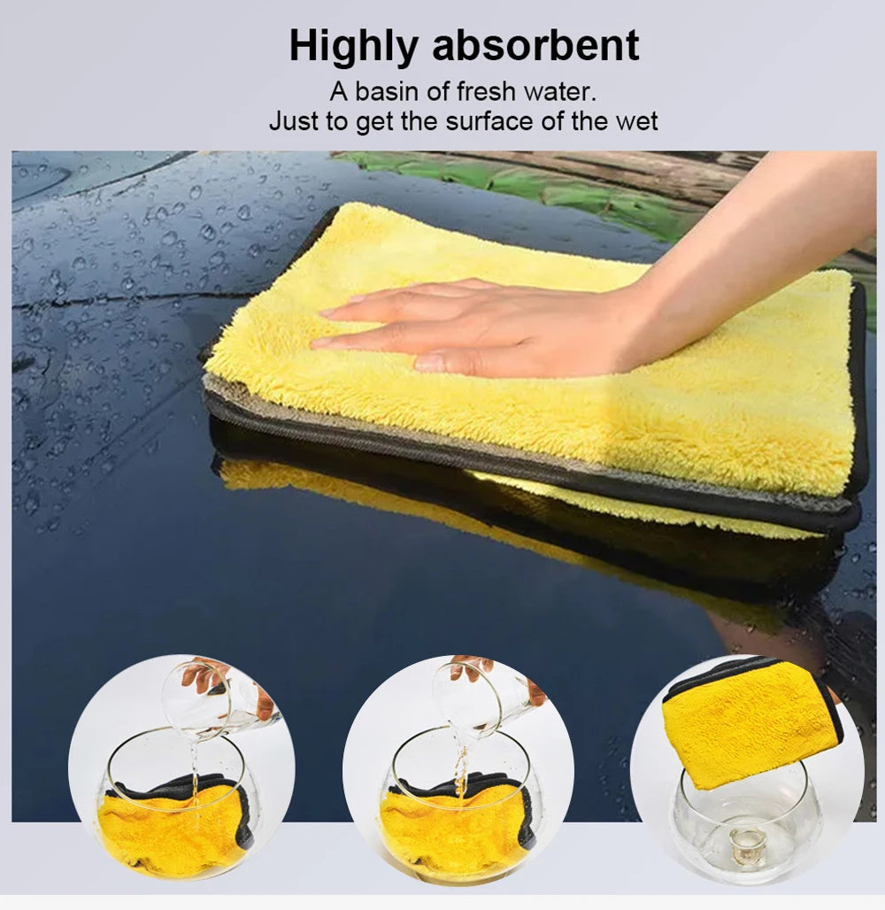 Microfiber Towel Car Microfiber Cloth Wash Towel Microfiber Cleaning Cloth Car Wash Drying Towel Auto Detailing