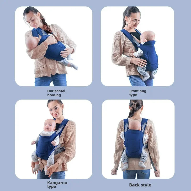 Baby Going Out Safety Carrier Sling Multifunctional Shoulder Baby Carrier Four Methods Front and Back Versatile for All Seasons