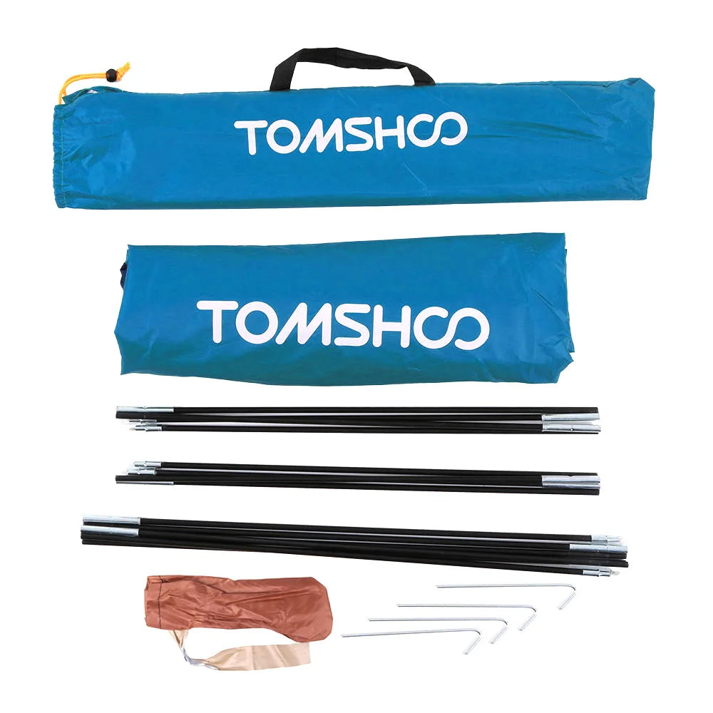 TOMSHOO Camping Tent Outdoor Sports Sunshade Tent Oxford Fabric Lightweight Tent for Fishing Picnic Beach Park