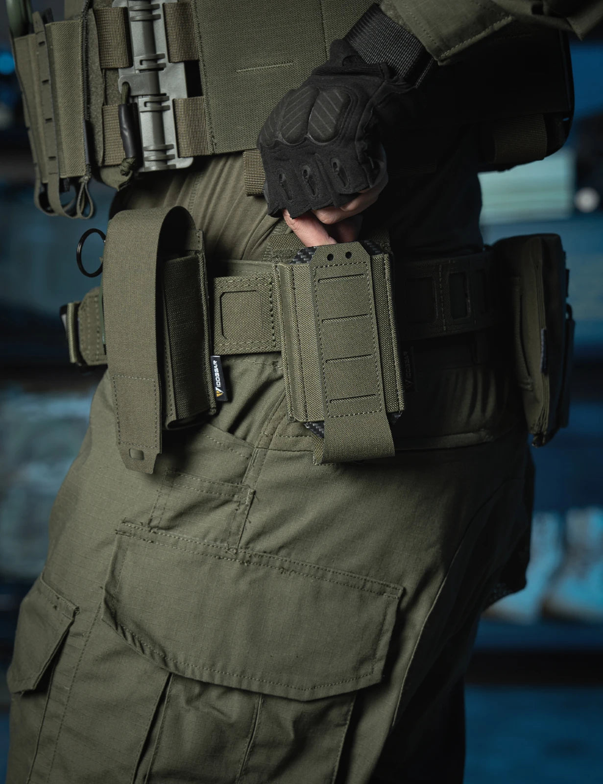 IDOGEAR Tactical Single LSR 556 Mag Pouch Mag Carrier MOLLE Pouch Laser Cut Tool Bags 35135