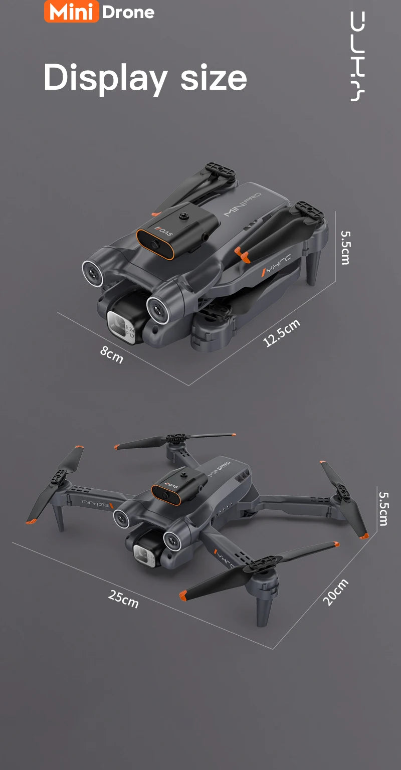 8K Dual Camera Obstacle Avoidance Drone Aerial Photography Laser Obstacle Avoidance Option Flow Helicopter Gift Toy Kid RC Drone
