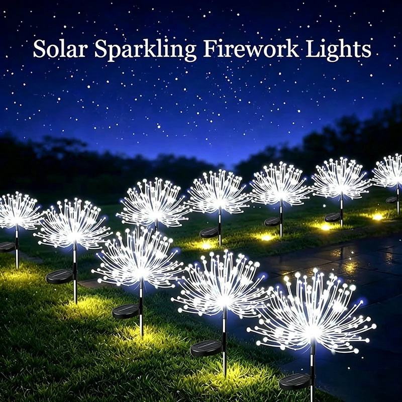 Outdoor Decoration Light Solar Firework Lights Waterproof Sparkles Landscape Fairy Light Garden Lights Yard Patio Pathway
