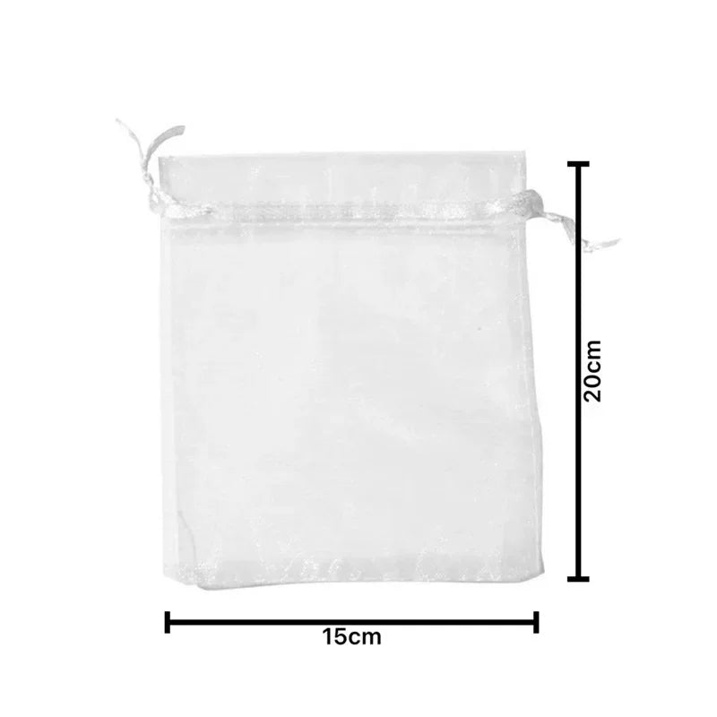 50/100 Fruit Protection Bags Anti-Bird Garden Netting Bags Strawberry Grapes Mesh Bag Plante Vegetable Netting Cover Garden Tool