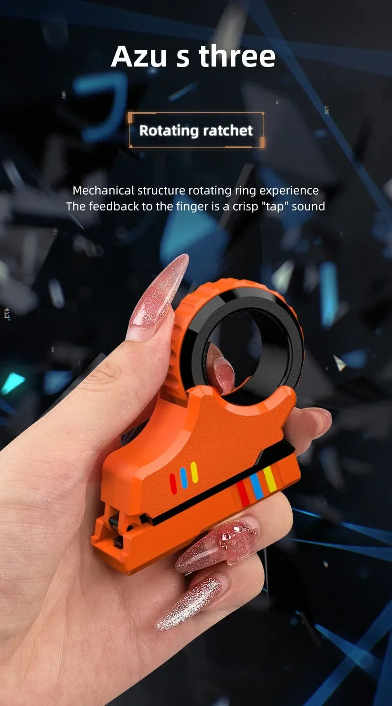 Rotary Finger Sliders Fidget Toy Office Pressure Relief Slider Ratchet Finger Fidget 3D Printed Fidegt Toys Fingertip Textured