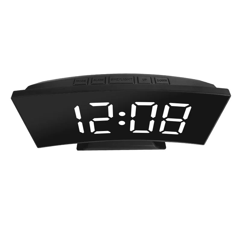 Latest Digital Clock LED Alarm Clock Bedroom Electronic Desktop Clock With Temperature Display Adjustable Brightness 12/24 Hours
