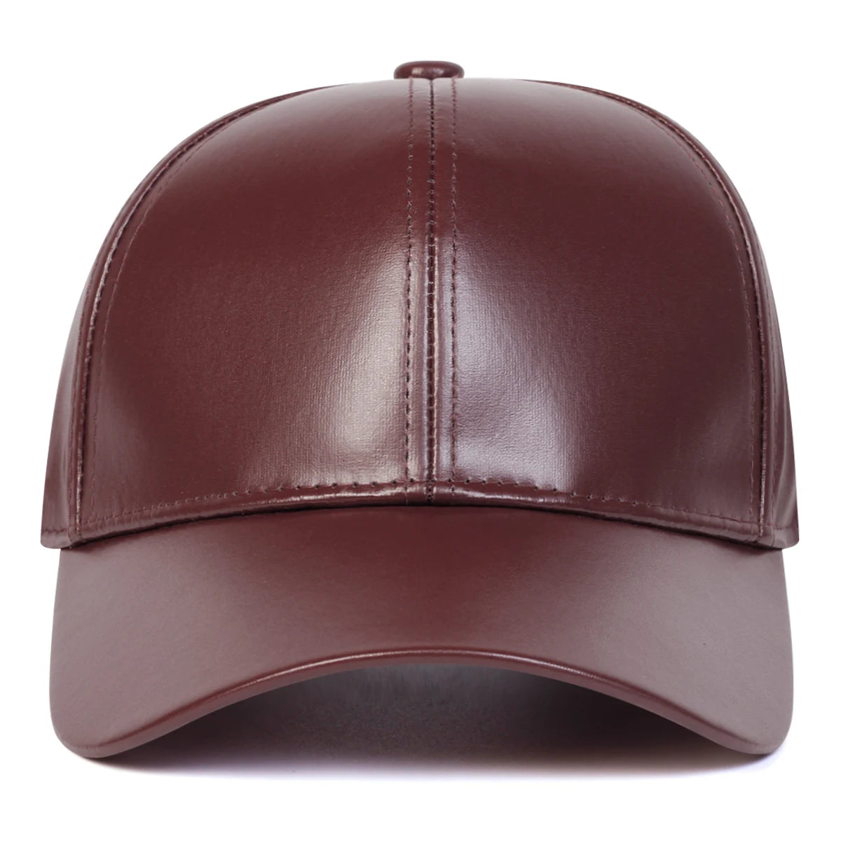 Unisex Light Panel Solid Color PU Leather Baseball Caps Spring Autumn Outdoor Adjustable Casual Hats Dad Hat Sunscreen Hat