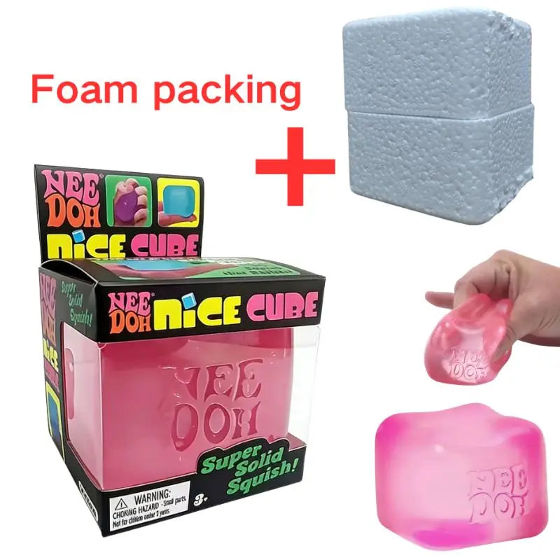 Nee DOH Model Soft Squishy Toy  Nice Cube Sensory Stress Reliever Fidget Tool for Anxiety for Adults & Kids Premium in Stock