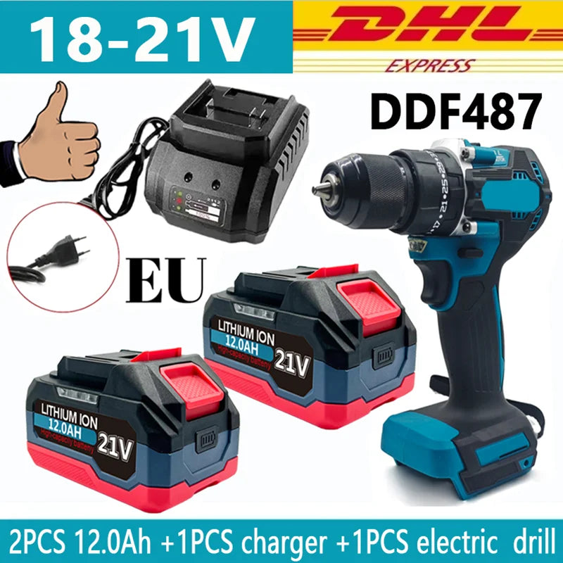 18V 21V 6.0 9.0 12.0Ah Rechargeable Lithium Battery For Makita 18v Power Tools Cordless Wrench Saw Drill Grinder Screwdriver .