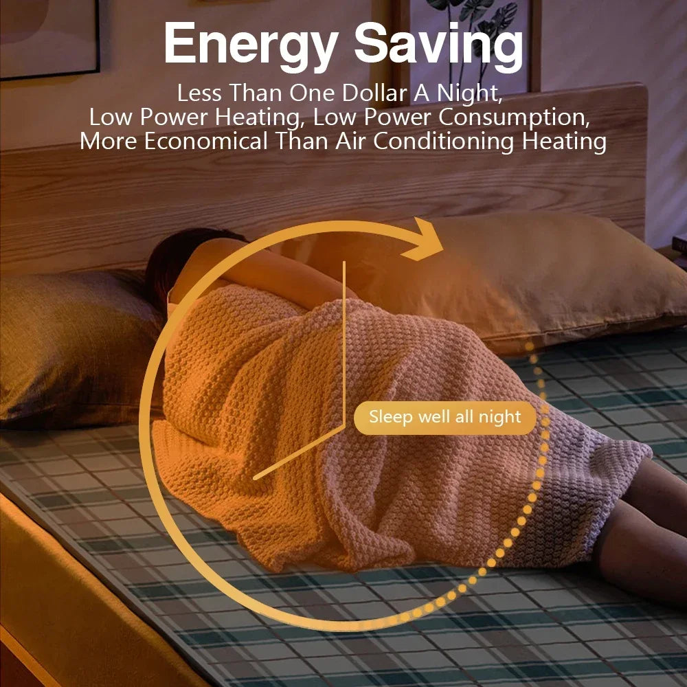220V Electric Heating Blanket 70x150cm/120x150cm/150x180cm Thicker Heater Heated Blanket Winter Warm Thermostat Heated Pads